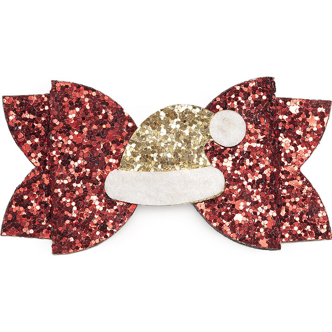 Santa Hat Clip, Red - Hair Accessories - 1