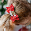 Santa Hat Clip, Red - Hair Accessories - 2