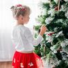 Santa Hat Clip, Red - Hair Accessories - 3