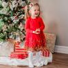 Red Sequin Dress, Red - Dresses - 3 - thumbnail