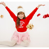 Christmas Crew L/S Sweatshirt, Red - Sweatshirts - 6
