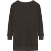 Janis Joplin Waffle Knit Dress, Dark Grey - Dresses - 3