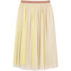 Metallic Mesh Skirt, Gold - Skirts - 3