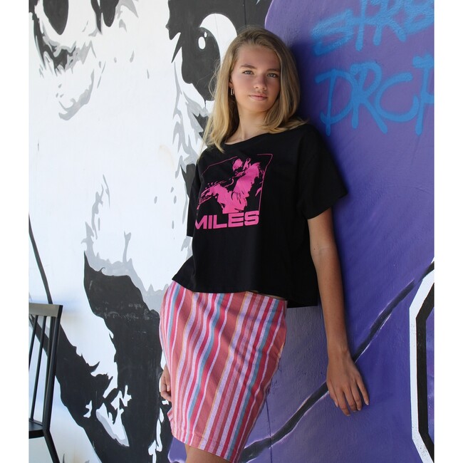 Striped Miniskirt, Pink