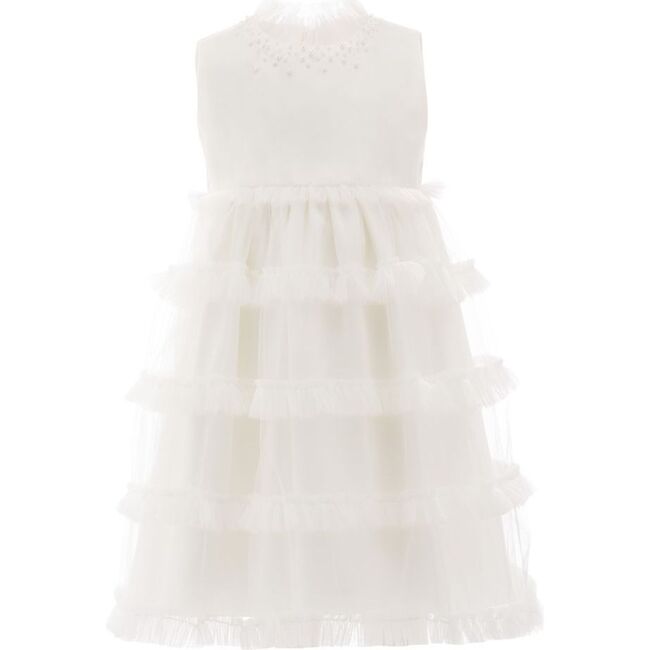 Lora Dress, Cream - Dresses - 1