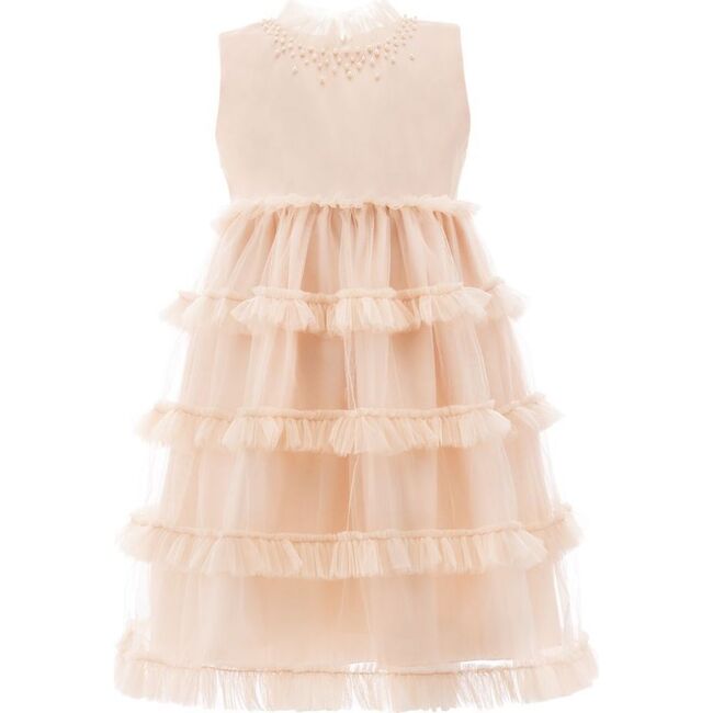 Lora Dress, Peach - Dresses - 1
