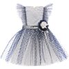 Starview Bow Dress, Navy - Dresses - 1 - thumbnail
