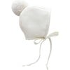 Pom Bonnet, Ivory - Hats - 1 - thumbnail