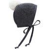 Charcoal Pom Bonnet - Hats - 1 - thumbnail