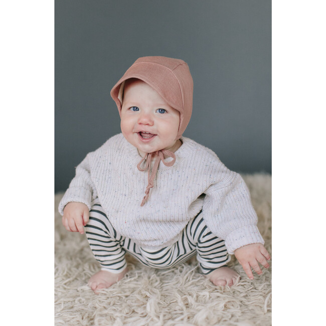 Brimmed Wren Linen Bonnet Sherpa-Lined - Hats - 4