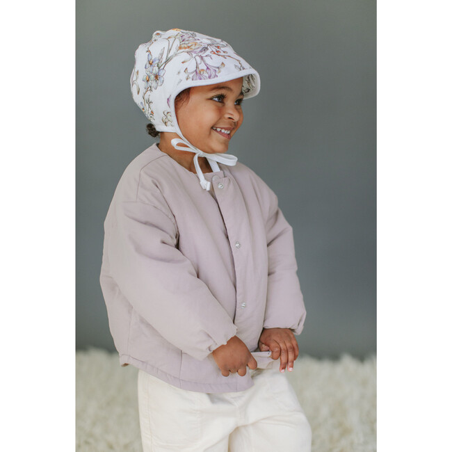 Brimmed Songbird Linen Bonnet Sherpa-Lined - Hats - 2