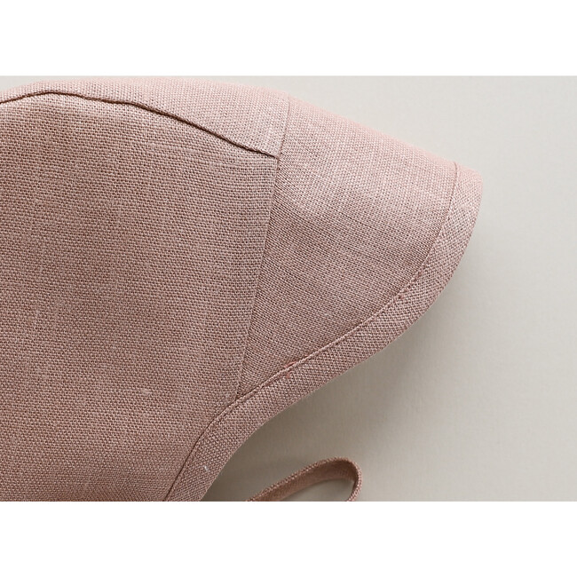 Brimmed Wren Linen Bonnet Sherpa-Lined - Hats - 6