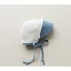 Brimmed Fountain Linen Bonnet Sherpa-Lined - Hats - 5