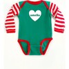 Personalized Merry Little Babesie, Red/Green - Onesies - 3