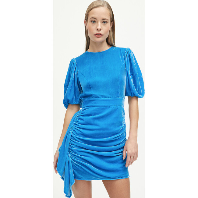 Women's Pia Dress Velvet, Sapphire