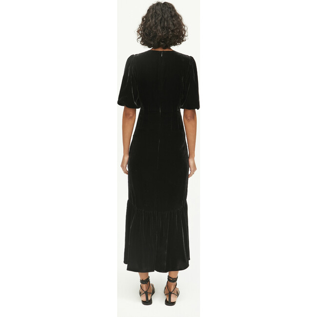 Women's Ester Dress, Velvet Black - Dresses - 3