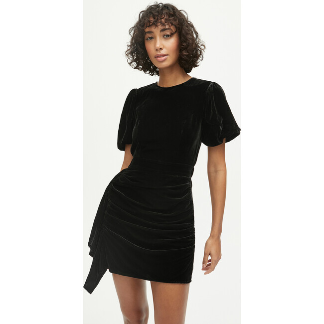 Women's Pia Dress Velvet, Black - Dresses - 2