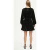 Women's Ella Dress, Velvet Black - Dresses - 5