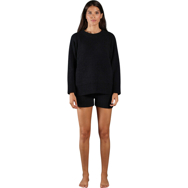 Women's Cozy Knit Oversized Sweater - Loungewear - 1