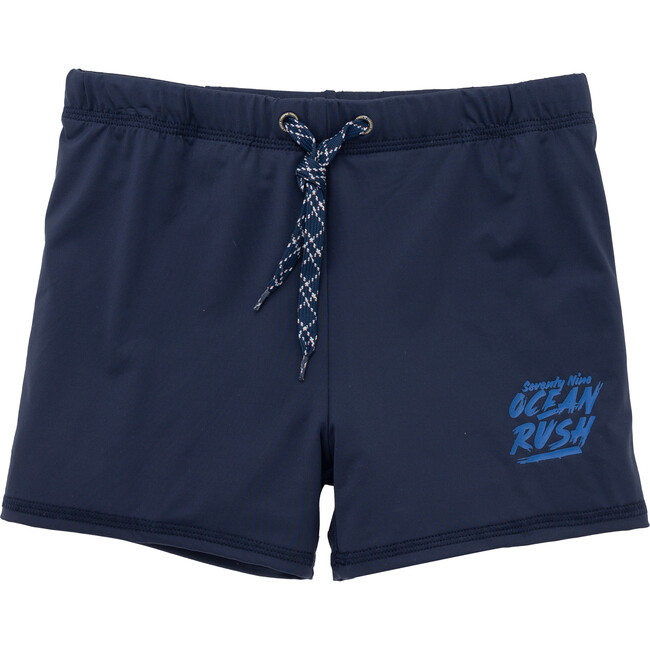 Solid Swim Shorts, Blue