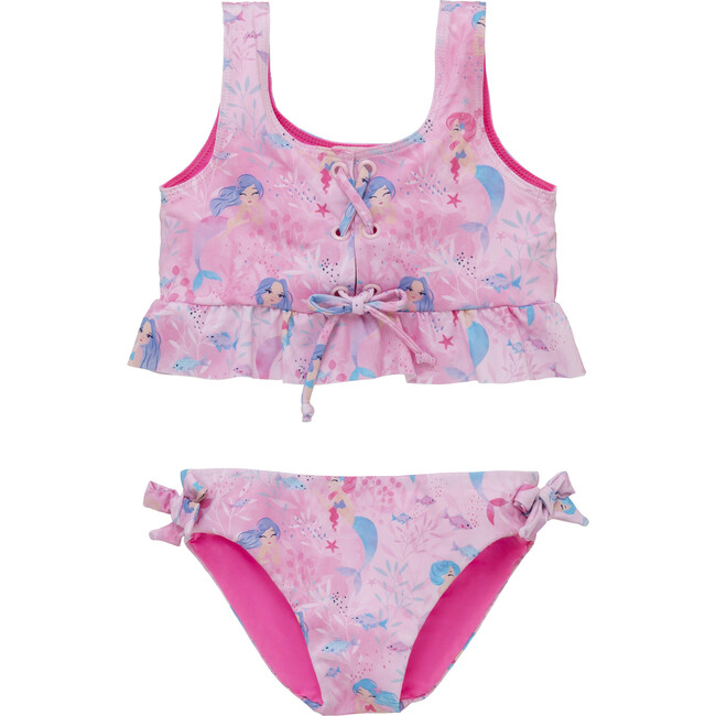 Bikini Set, Pink Mermaid Print