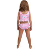 Bikini Set, Pink Mermaid Print - Two Pieces - 4
