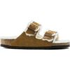 Women's Arizona Shearling Mink Sandals, Camel - Sandals - 1 - thumbnail