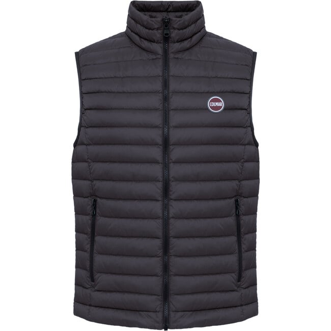 Men's Padded Sleeveless Puffer Vest, Black