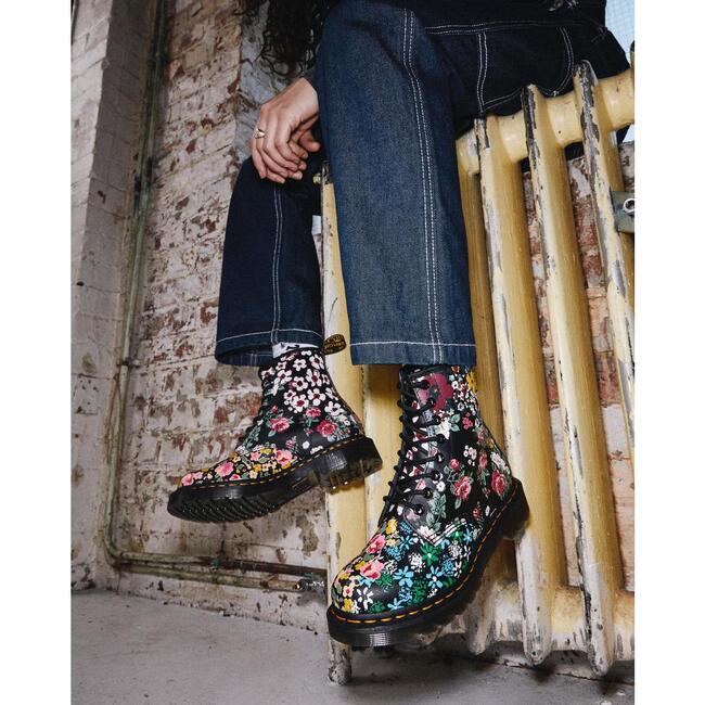 Women's 1460 Pascal Mash Up Boots, in Floral Multi