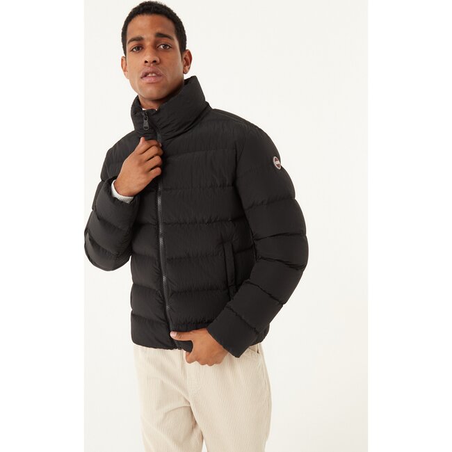 Men's RipStop Fabric Down Puffer Jacket, Black