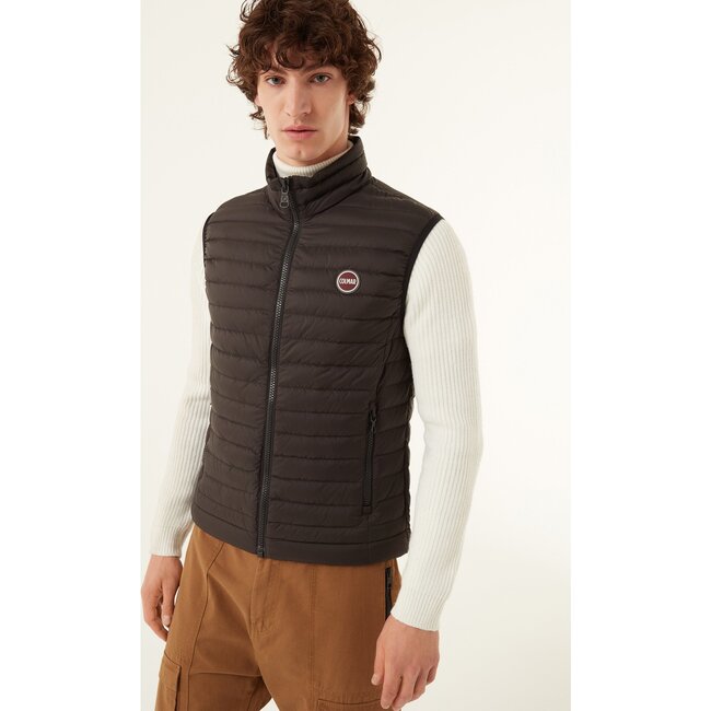 Men's Padded Sleeveless Puffer Vest, Black - Vests - 3