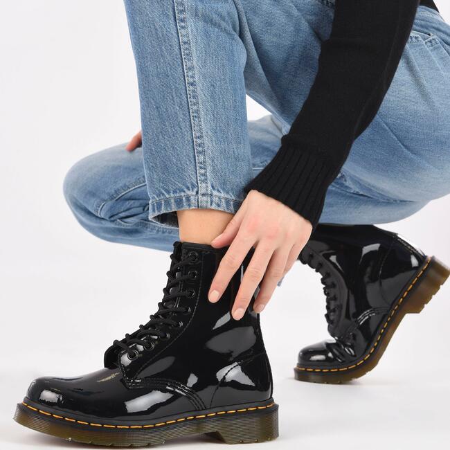 Women's Boots 1460 Flex, Black Patent