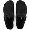 Women's Boston Shearling Clogs, Black - Slip Ons - 5