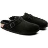 Women's Boston Shearling Clogs, Black - Slip Ons - 6