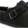 Women's Boston Shearling Clogs, Black - Slip Ons - 7