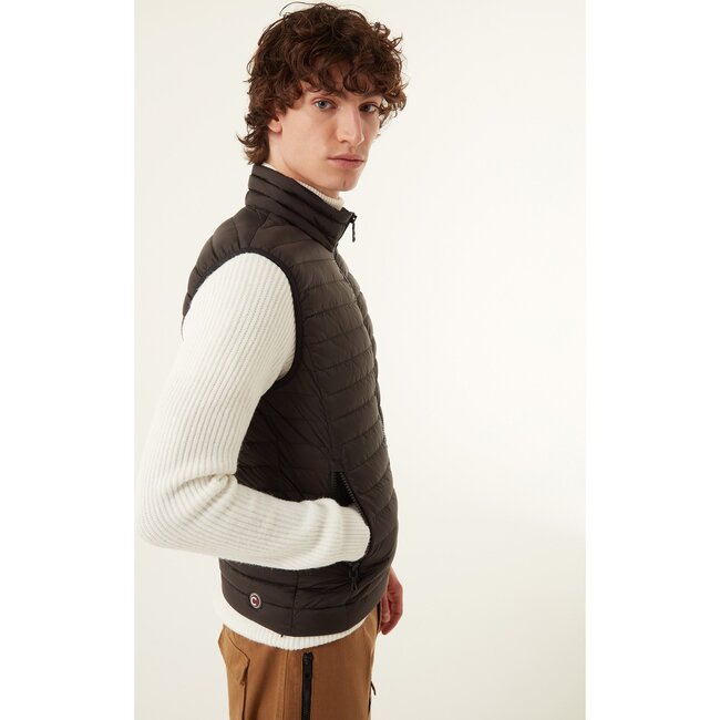 Men's Padded Sleeveless Puffer Vest, Black - Vests - 5