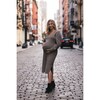 Women's Maternity Eva Sweater Dress, Tan - Dresses - 3
