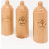 Bamboo Baby Bottle, Natural - Doll Accessories - 6