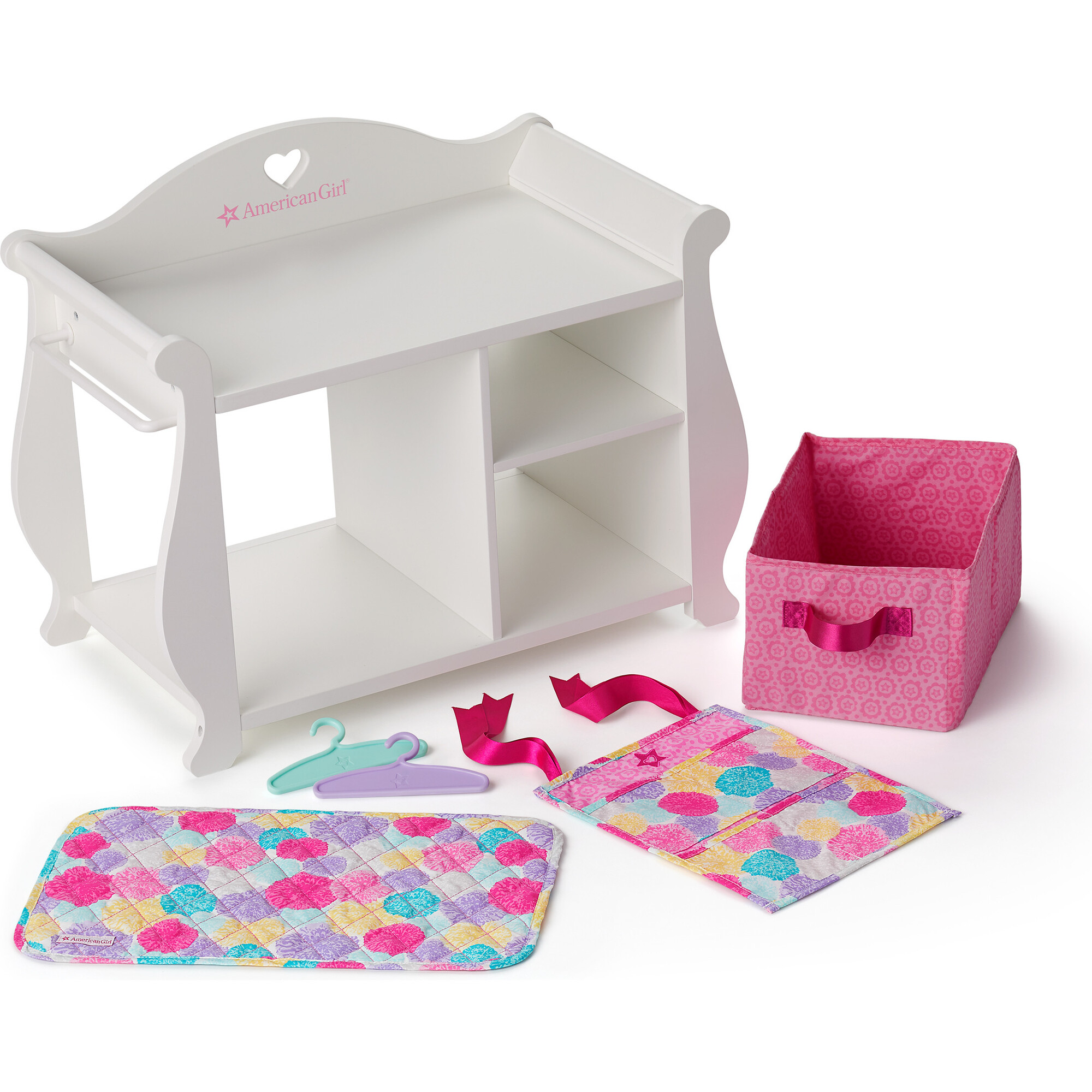 american girl changing table