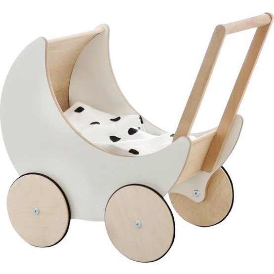 Children's Wooden Toy Pram - Doll Accessories - 1