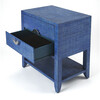 Amelle Raffia Side Table, Blue - Wall Décor - 3