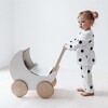Children's Wooden Toy Pram - Doll Accessories - 5