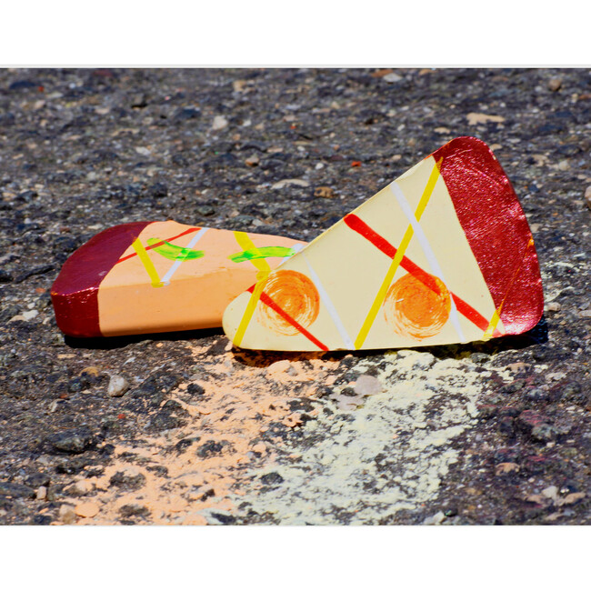 Cheesy Pizza Handmade  Chalk - Arts & Crafts - 4