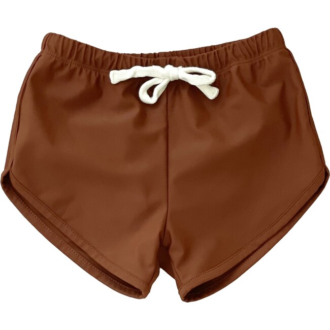 Soft Retro Swim Trunk, Umber