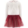 Crystal Cat Tutu Dress, Red - Dresses - 2