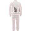 Crystal Cat Tracksuit, Pink - Mixed Apparel Set - 2