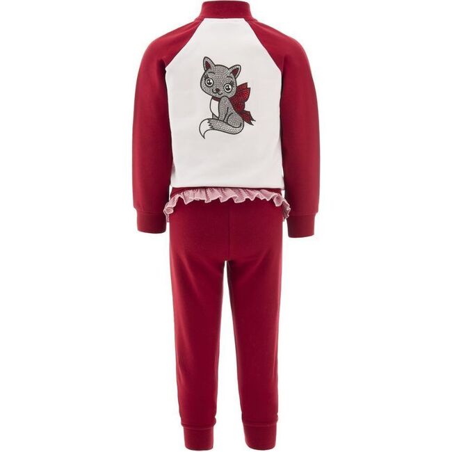 Crystal Cat Tracksuit, Red