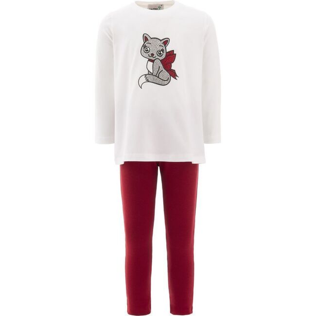 Crystal Cat Outfit Set, Red
