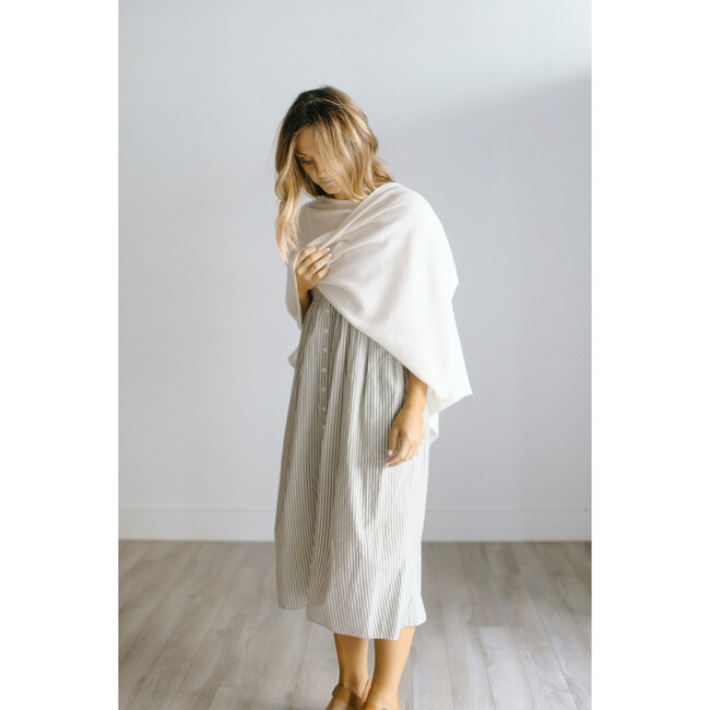 Women's Classic Weight Poncho, Cloud - Sweaters - 4
