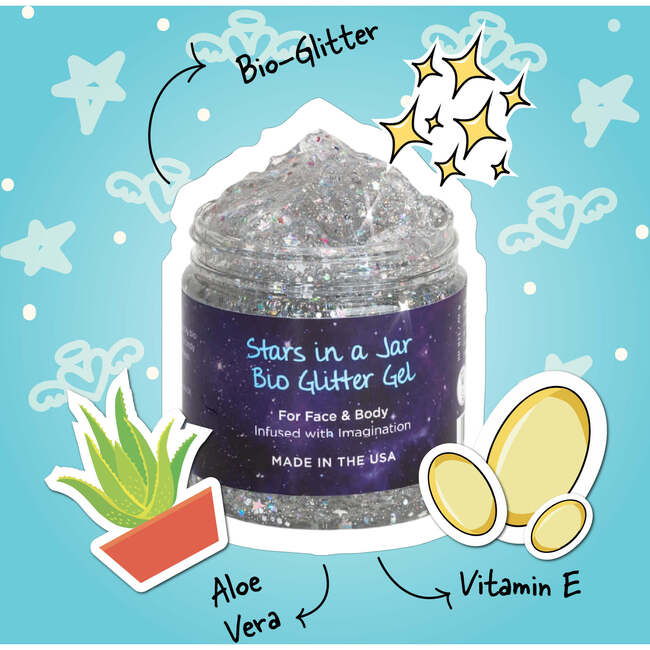 Stars in a Jar Bio Glitter Gel - Bubble Bath - 3